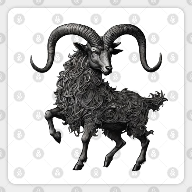 Mystic Reverie of Black Phillip Magnet by AlexBRD